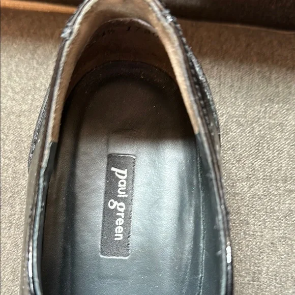 Paul Green Black Studded Oxfords - Picture 10 of 11